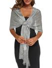 Xale Rheane Silver 160x45cm Sparkly Wrap Evening