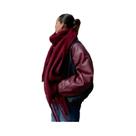 Xales E Echarpes Femininos De Inverno Quentes E Grossos, Cor Sólida, Pashmina, Hijab, Estolas Com Xales E Echarpes Femininos De Inverno Quentes E Grossos, Cor Sólida, Pashmina, Hijab, Estolas Com