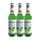 Xarope Maçã Verde Monin 700Ml - Kit 3 Garrafas de Xarope Monin Maçã Verde