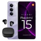 Xiaomi Redmi 15 50MP camera IA integrada 256GB BRINDE FONE BUDS 6 PLAY Custo benefício - Roxo