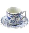 Xícara 220ML Para Chá Hortênsia Em New Bone China Azul - L HERMITAGE