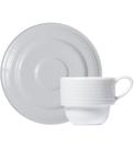 Xicara Avulsa 100ml Para Café Laguna Com Pires Porcelana Germer