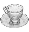 Xicara Avulsa 80ml De Café Com Pires New Butterfly Cristal Ecológico