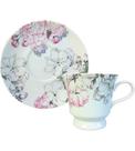 Xicara Avulsa Para Chá 190ml Capri Floral Porcelana Germer