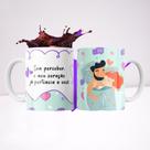 Xicara Branca Porcelana Especial Dia Dos Namorados + Caixinha