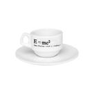 Xícara Café Cafézinho EMC2 Café com Leite 75ml + Pires