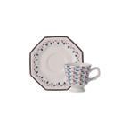 Xícara Café Com Pires 60ml Porcelana Schmidt - Dec. Mantiqueira 2397
