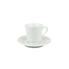 Xícara Café Com Pires 60ml Porcelana Schmidt - Dec. Noiva 2248