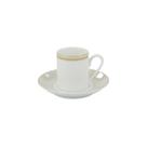 Xícara Café Com Pires 60ml Porcelana Schmidt - Dec. Vera 2254