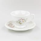 Xícara Café Com Pires 70 ml Porcelana Schmidt - Dec. Eterna