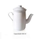 Xícara Café Gourmet Suporte Coador c/ 2 Canecas 80ml Bule 500 ml Branco