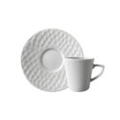 Xícara Café Porcelana com Pires 70 ml Ártico Schmidt - SCH 061