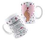 Xícara Caneca Personalizada de Porcelana Cerâmica Com Estampa Dorama Dorameira
