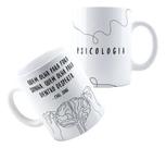 Xícara Caneca Personalizada Porcelana Profissão Psicologia Psicológo Psicológa