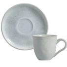 Xícara Chá Com Pires 170ml Bio Pietra Cinza Cerâmica Porto Brasil Cozinha Mesa Posta Avulsa