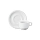 Xicara Chá com Pires 200 ml Porcelana Schmidt - Mod. Protel