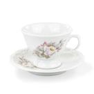 Xícara Chá Com Pires 200ml Pomerode Eterna E351 - Porcelana Schmidt