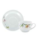 Xícara Chá com Pires 200ml Porcelana Schmidt - Dec. Carmem 2344