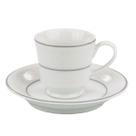 Xícara Chá Com Pires 200ml Porcelana Schmidt - Dec. Martha 2309