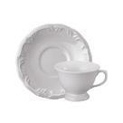 Xicara Chá Com Pires 200ml Porcelana Schmidt - Mod. Pomerode 114