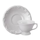 Xicara Chá Com Pires 200Ml Porcelana Schmidt - Mod. Pomerode 114