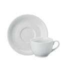Xícara Chá com Pires 200ml Porcelana Schmidt - Mod. Voyage Coup 202