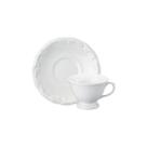 Xícara Chá Pires 20 Linha Pomerode Branco Porcelana Schmidt