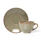 Xicara com pires reative verde tea saucer kera 14 cm