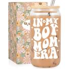 Xícara de café Fairy's Gift Boy Mom Era 480 ml com tampa e canudo