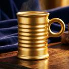 Xícara de Café Luminarc Moi 90ml Mini Caneca Visual Dourado Metalizado