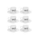 Xícara De Café Manhattan Branco 80 ML 6 Peças - Hauskraft