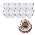 Xicara De Cha 150ML Pequeno Vidro Resistente Mesa Posta - 10 UN