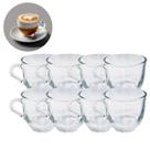 Xicara De Cha 150ML Pequeno Vidro Resistente Mesa Posta - 8 UN