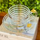 Xícara de Chá com pires Little Bee 200ml Cristal Ecológico