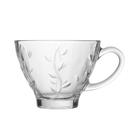 Xícara De Chá De Vidro Flores Clear Lily 220ml Em Casa Tem Xícara De Chá De Vidro Flores Clear Lily 220ml Em Casa Tem