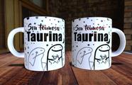 Xicara de porcelana 325ml flork signo touro ref0153 - casa fé