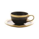Xícara De Porcelana Dubai 90ml Com Pires Café Chá Cappuccino