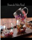 Xicara De Vidro Parede Dupla Com Flor Seca - 350ML