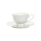 Xícara e Pires Para Café Em New Bone China 80Ml Royal Classic L'Hermitage