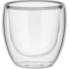 Xícara Para Café Chá Clear de Vidro Com Parede Dupla 80ml