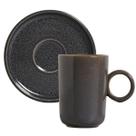 Xícara para Café e Pires Cerâmica 90ml Porto Brasil Avulso Basic Dove Cafezinho