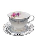 Xicara para Cafe Mon Chéri 6un Porcelana New Bone 80ml lHermitage
