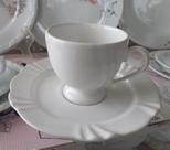 Xícara para chá com Pires em porcelana da Oxford, 180 ml