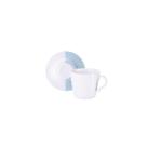 Xícara Pires Chá Aquarius Porcelana 185ml 2pçs