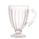 Xícara Taça de Vidro Cristal com Pé Imperial Café 200ml Cafeteira Padaria Expresso Chocolate Quente