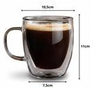 Xícara Vidro Duplo 80ml 250ml Café Expresso Parede Dupla Térmica Borossilicato Kit 1 a 4 Canecas