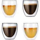 Xícara Vidro Duplo Sem Alça Nespresso Dolce Gusto 4un 70ml Xícara Vidro Duplo Sem Alça Nespresso Dolce Gusto 4un 70ml