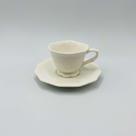 Xicaras de Cafe de Porcelana Durable Porcelain com Pires Alto Relevo 100ml - Wolff