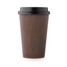 Xícaras de café Harvest Pack Ripple isolado descartável 480mL