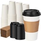 Xícaras de café VPACKDUO 473 ml, pacote com 100 tampas e mangas